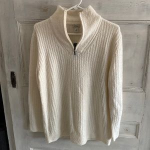 Cozy 1/4 LL Bean pullover womens M